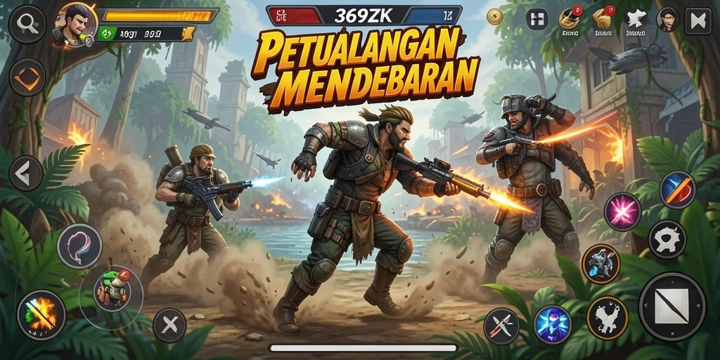 Tampilan gameplay menarik dari 369ZK yang penuh aksi.