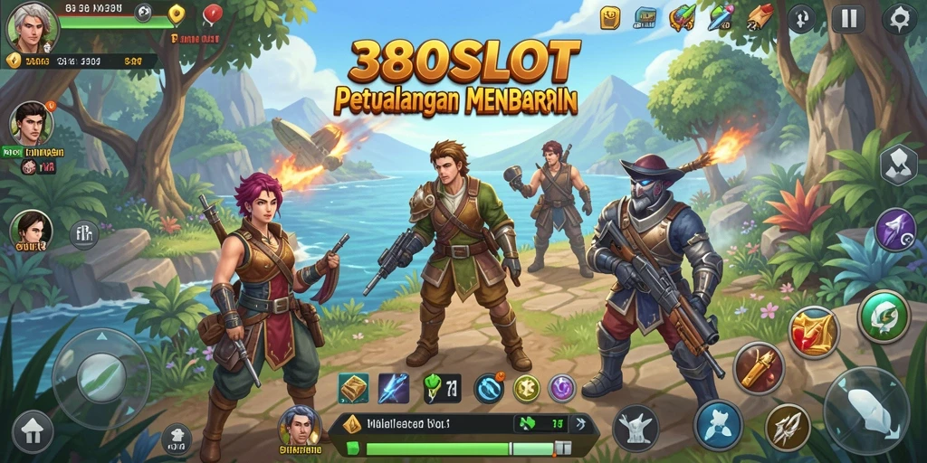 Screenshot gameplay 380SLOT menunjukkan petualangan yang spektakuler.