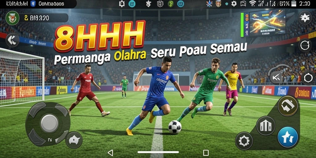 Tampilan gameplay 8HHH menampilkan aksi olahraga yang seru dan interaktif.