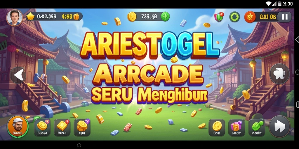 Tangkapan layar menunjukkan gameplay cepat dan penuh tantangan dari ARIESTOGEL.