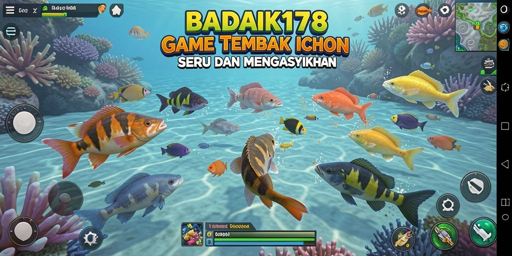 Gameplay seru Tembak Ikan di BADAK178.