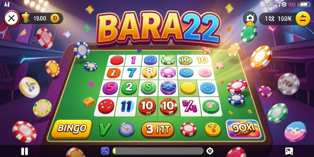 Tampilan gameplay seru Bingo di BARA22