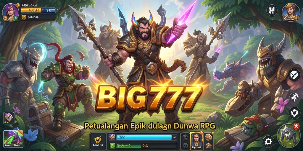 Tampilan gameplay yang menakjubkan dalam BIG777.