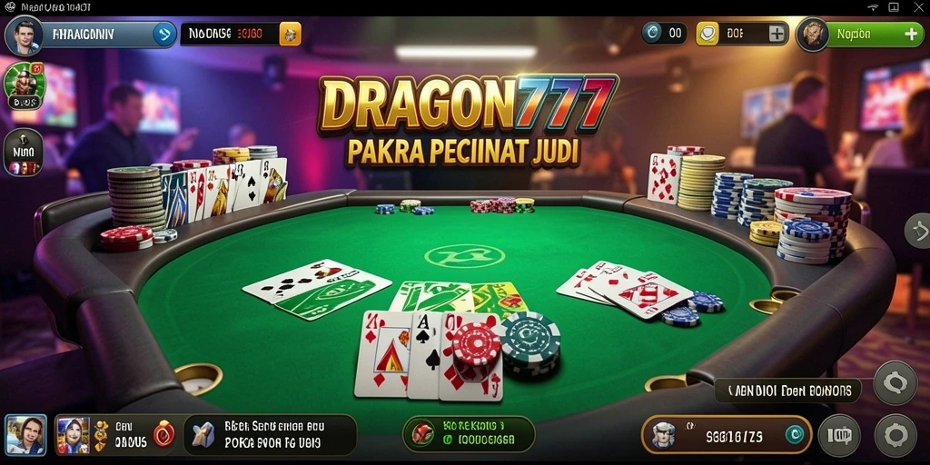 Tampilan menarik dari gameplay DRAGON777 yang penuh strategi Poker.