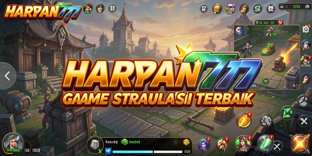 Tampilan menakjubkan dari gameplay strategis HARAPAN777.