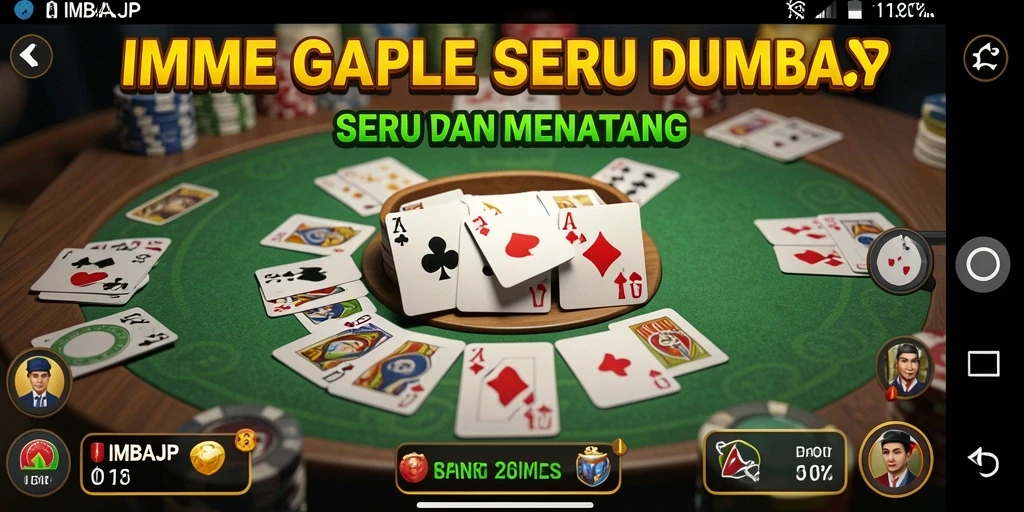 Gameplay seru dalam permainan Gaple di IMBAJP.