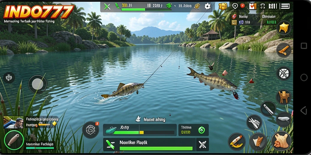 Tampilan menakjubkan dari gameplay memancing yang mendebarkan.