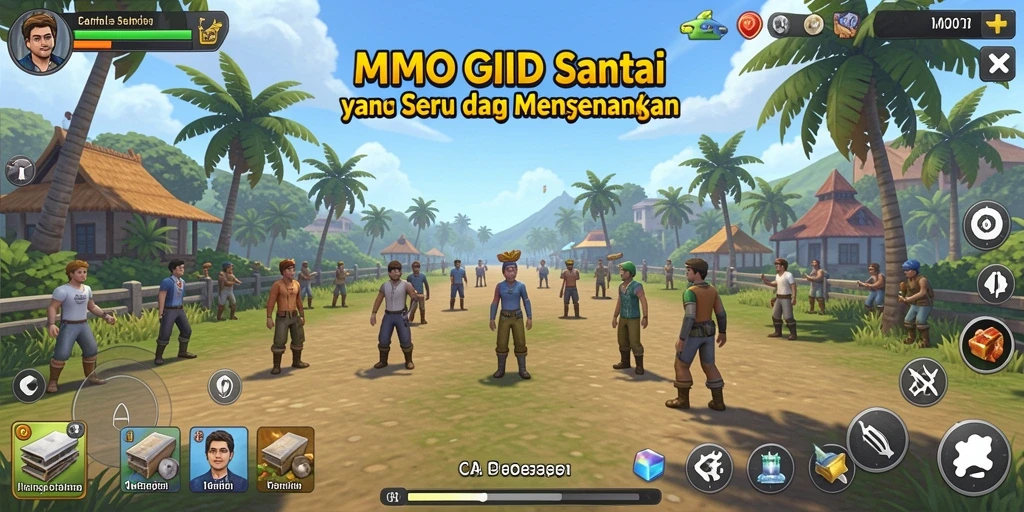 Tangkapan layar MPOID menampilkan gameplay santai dan penuh warna.