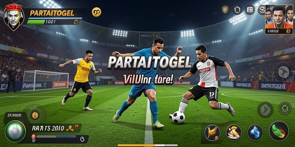 Screenshot gameplay olahraga yang menarik dan kompetitif.