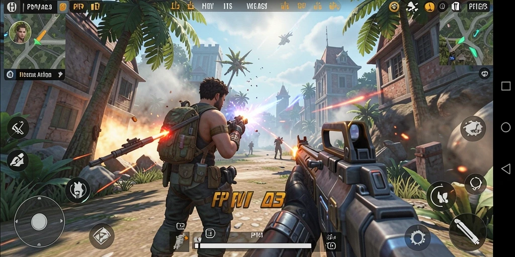 Screenshot gameplay PP123 memperlihatkan aksi seru dan momen menegangkan.